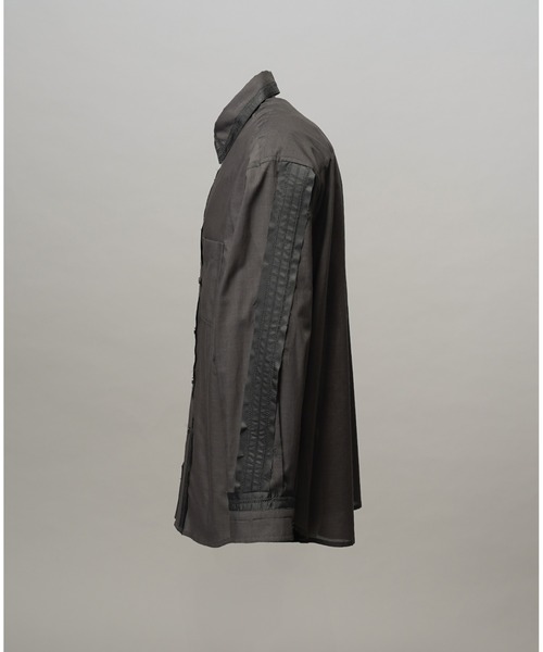 MAISON SPECIAL(メゾンスペシャル)の「《UNISEX》Inside-out Prime-Over Sheer Regular Collar Shirt/インサイドアウトプライムオーバーシアーレギュラーカラーシャツ【MAISON SPECIAL/メゾンスペシャル】(シャツ/ブラウス・メンズ・ライトグリーン/チャコールグレー/ブラック・0/1/2)」の16枚目の写真