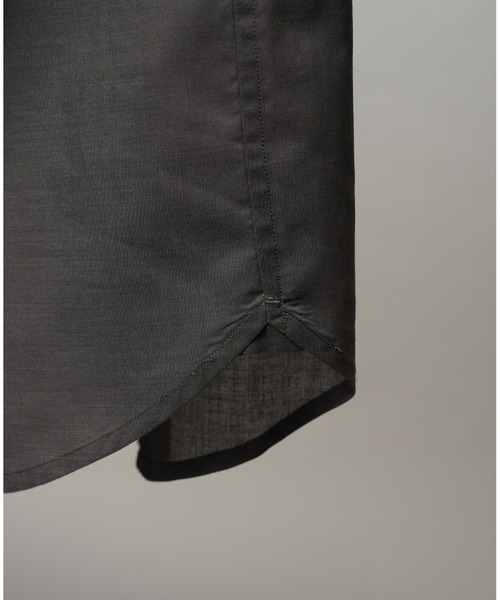 MAISON SPECIAL(メゾンスペシャル)の「《UNISEX》Inside-out Prime-Over Sheer Regular Collar Shirt/インサイドアウトプライムオーバーシアーレギュラーカラーシャツ【MAISON SPECIAL/メゾンスペシャル】(シャツ/ブラウス・メンズ・ライトグリーン/チャコールグレー/ブラック・0/1/2)」の22枚目の写真