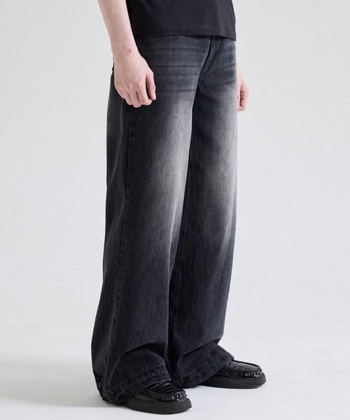 Parts Lab.（パーツラボ）の「【Parts Lab.】Basic Straight Denim Pants / べーシックストレートデニムパンツ（デニムパンツ・メンズ・ブラック/ブルー・S/L/M）」の4枚目の写真