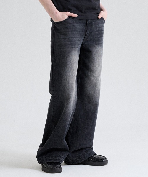 Parts Lab.（パーツラボ）の「【Parts Lab.】Basic Straight Denim Pants / べーシックストレートデニムパンツ（デニムパンツ・メンズ・ブラック/ブルー・S/L/M）」の7枚目の写真