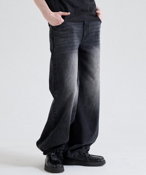 Parts Lab.（パーツラボ）の「【Parts Lab.】Basic Straight Denim Pants / べーシックストレートデニムパンツ（デニムパンツ・メンズ・ブラック/ブルー・S/L/M）」の8枚目の写真
