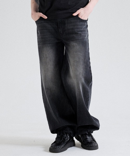 Parts Lab.（パーツラボ）の「【Parts Lab.】Basic Straight Denim Pants / べーシックストレートデニムパンツ（デニムパンツ・メンズ・ブラック/ブルー・S/L/M）」の9枚目の写真