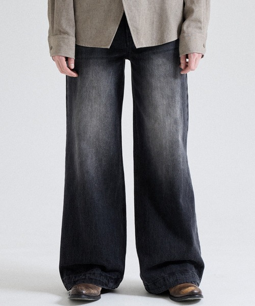 Parts Lab.（パーツラボ）の「【Parts Lab.】Basic Straight Denim Pants / べーシックストレートデニムパンツ（デニムパンツ・メンズ・ブラック/ブルー・S/L/M）」の10枚目の写真