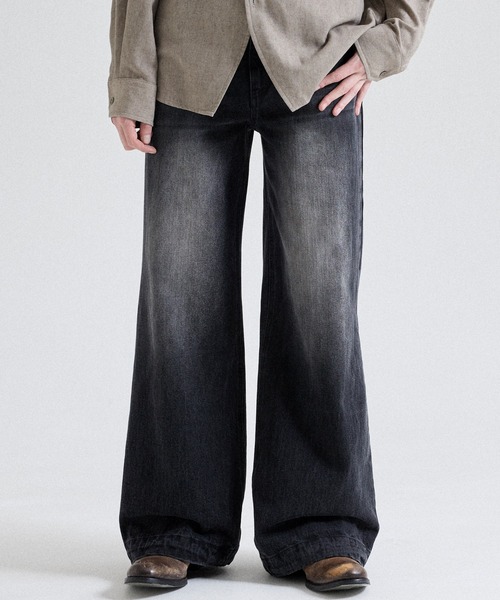 Parts Lab.（パーツラボ）の「【Parts Lab.】Basic Straight Denim Pants / べーシックストレートデニムパンツ（デニムパンツ・メンズ・ブラック/ブルー・S/L/M）」の11枚目の写真