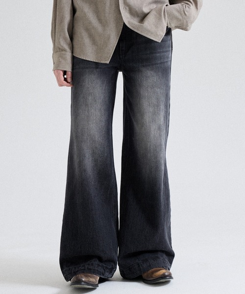 Parts Lab.（パーツラボ）の「【Parts Lab.】Basic Straight Denim Pants / べーシックストレートデニムパンツ（デニムパンツ・メンズ・ブラック/ブルー・S/L/M）」の12枚目の写真