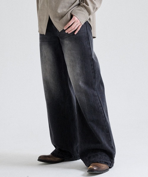 Parts Lab.（パーツラボ）の「【Parts Lab.】Basic Straight Denim Pants / べーシックストレートデニムパンツ（デニムパンツ・メンズ・ブラック/ブルー・S/L/M）」の14枚目の写真