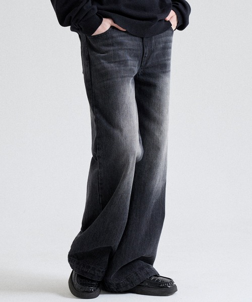 Parts Lab.（パーツラボ）の「【Parts Lab.】Basic Straight Denim Pants / べーシックストレートデニムパンツ（デニムパンツ・メンズ・ブラック/ブルー・S/L/M）」の19枚目の写真