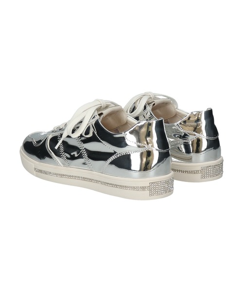 Bridget Birkin(ブリジットバーキン)の「【Bridget Birkin】サイドギャザービジュースニーカー(565010)(スニーカー・レディース・シルバー/ホワイト/ブラック・S/M/L/LL)」の8枚目の写真