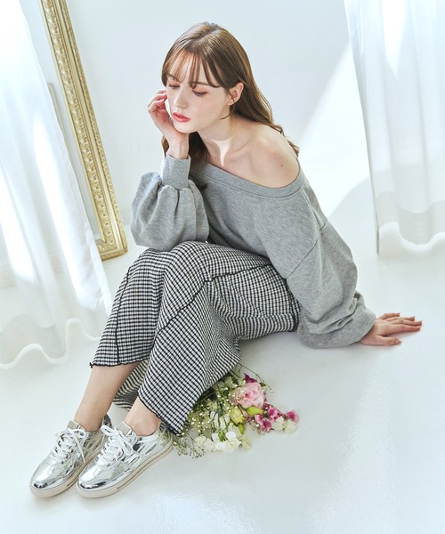 Bridget Birkin(ブリジットバーキン)の「【Bridget Birkin】サイドギャザービジュースニーカー(565010)(スニーカー・レディース・シルバー/ホワイト/ブラック・S/M/L/LL)」の21枚目の写真
