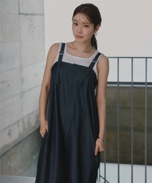 小さいサイズ　麻調シリーズ　オールインワン　低身長さん・小柄女性
