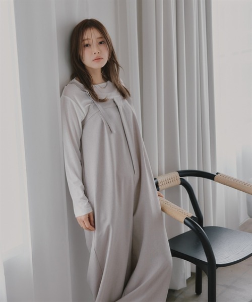 Petitjo(プッチージョ)の「小さいサイズ 麻調シリーズ オールインワン 低身長さん・小柄女性(つなぎ/オールインワン・レディース・ベージュ/ブルー/グレー・PL/PM/PS/PSS)」の15枚目の写真