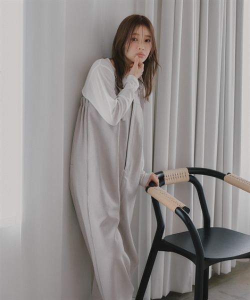 Petitjo(プッチージョ)の「小さいサイズ 麻調シリーズ オールインワン 低身長さん・小柄女性(つなぎ/オールインワン・レディース・ベージュ/ブルー/グレー・PL/PM/PS/PSS)」の16枚目の写真