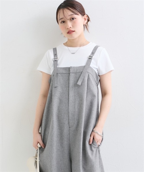 Petitjo(プッチージョ)の「小さいサイズ 麻調シリーズ オールインワン 低身長さん・小柄女性(つなぎ/オールインワン・レディース・ベージュ/ブルー/グレー・PL/PM/PS/PSS)」の22枚目の写真