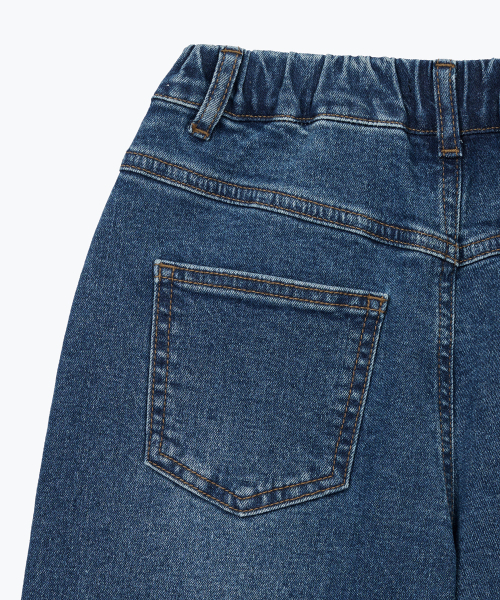 MUSINSA STANDARD KIDS（ムシンサスタンダードキッズ）の「エクストラワイドデニムパンツ [ミディアムインディゴ]（デニムパンツ・レディース・その他・110/120/130/140/150/160）」の6枚目の写真