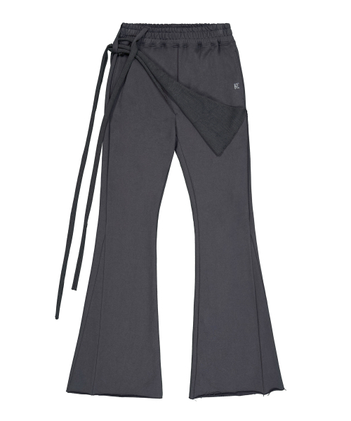 ROCKCAKE(ロックケーキ)の「Wrap Skirt Flare Pants - Charcoal(その他パンツ・レディース・その他・SMALL)」の3枚目の写真