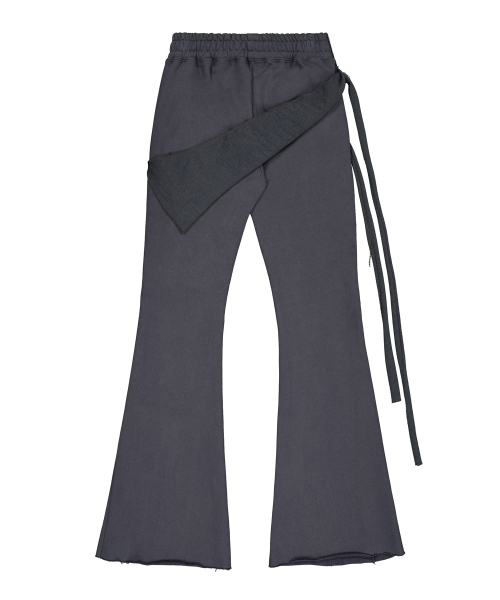 ROCKCAKE(ロックケーキ)の「Wrap Skirt Flare Pants - Charcoal(その他パンツ・レディース・その他・SMALL)」の4枚目の写真