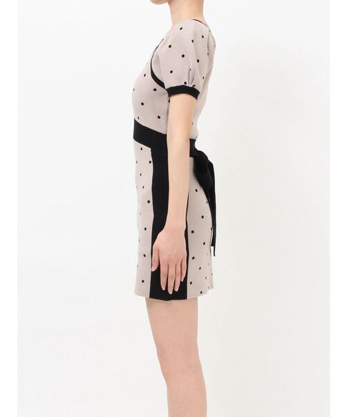 RESEXXY（リゼクシー）の「ドットミニニットタイトワンピース（ワンピース・レディース・ベージュ/ブルー/ブラック・FREE）」の11枚目の写真