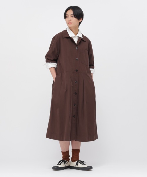 MHL.（エムエイチエル）の「ORGANIC COTTON SHIRTING（シャツ/ブラウス・レディース・ホワイト/ローズ・2/1）」の4枚目の写真