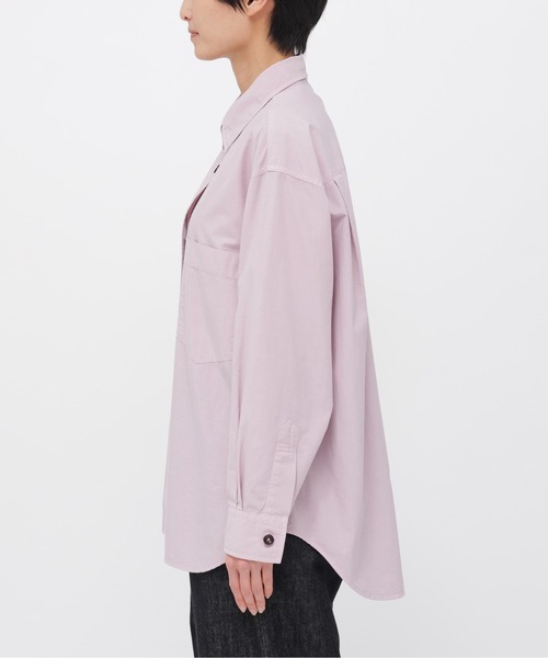 MHL.（エムエイチエル）の「ORGANIC COTTON SHIRTING（シャツ/ブラウス・レディース・ホワイト/ローズ・2/1）」の10枚目の写真