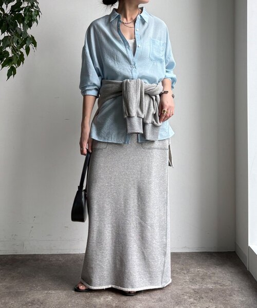 DouDou（ドゥドゥ）の「マルチWAYオーバーシャツ（シャツ/ブラウス・レディース・ブルー/イエロー/ホワイト・FREE）」の15枚目の写真