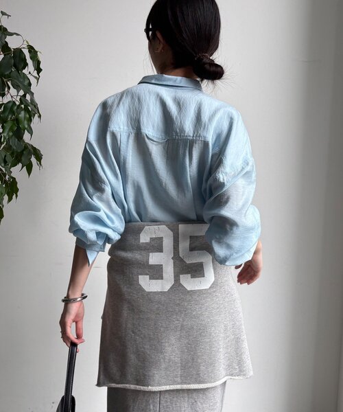 DouDou（ドゥドゥ）の「マルチWAYオーバーシャツ（シャツ/ブラウス・レディース・ブルー/イエロー/ホワイト・FREE）」の22枚目の写真