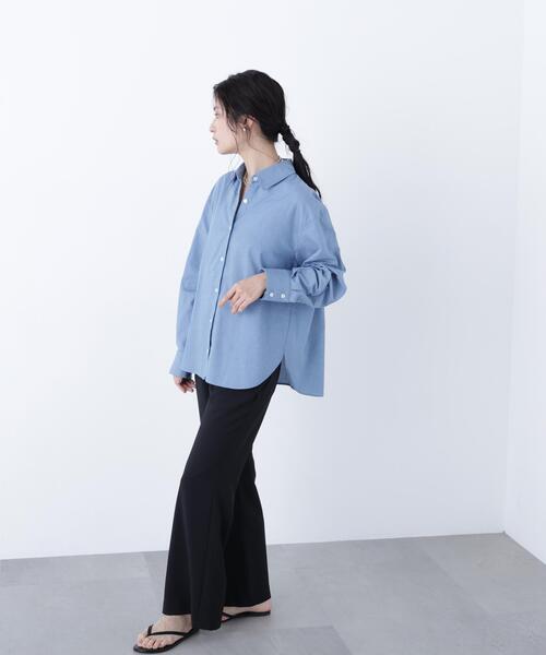 N.(N. Natural Beauty Basic)(エヌエヌナチュラルビューティーベーシック)の「フレアパンツ(その他パンツ・レディース・ブラック/ベージュ・フリ-)」の9枚目の写真
