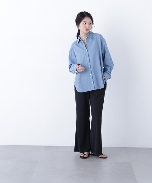 N.(N. Natural Beauty Basic)(エヌエヌナチュラルビューティーベーシック)の「フレアパンツ(その他パンツ・レディース・ブラック/ベージュ・フリ-)」の13枚目の写真