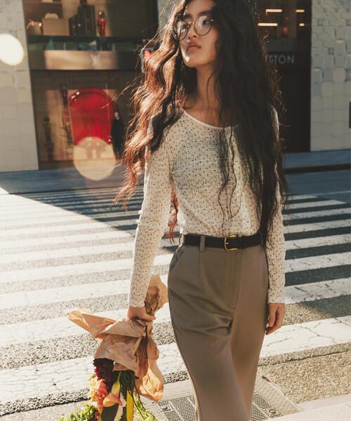 N.(N. Natural Beauty Basic)(エヌエヌナチュラルビューティーベーシック)の「フレアパンツ(その他パンツ・レディース・ブラック/ベージュ・フリ-)」の19枚目の写真