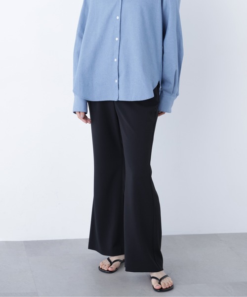 N.（N. Natural Beauty Basic）（エヌエヌナチュラルビューティーベーシック）の「フレアパンツ（その他パンツ・レディース・ブラック/ベージュ・ﾌﾘ-）」の3枚目の写真