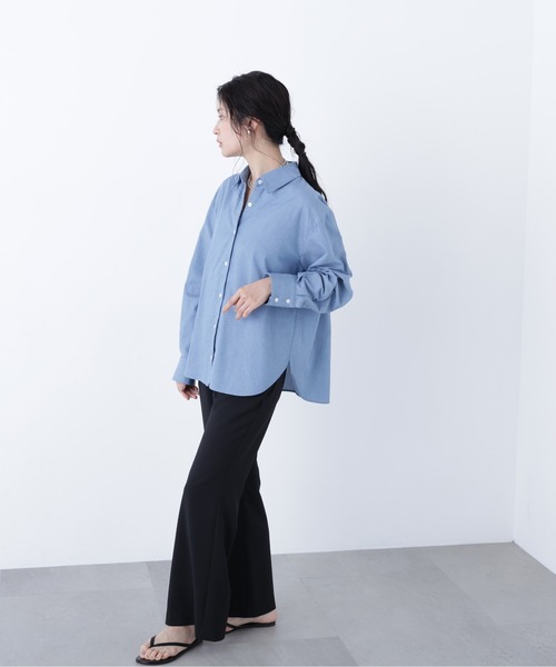 N.（N. Natural Beauty Basic）（エヌエヌナチュラルビューティーベーシック）の「フレアパンツ（その他パンツ・レディース・ブラック/ベージュ・ﾌﾘ-）」の4枚目の写真