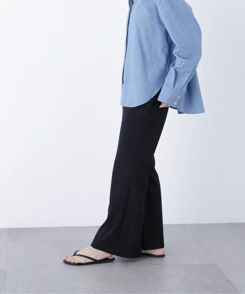 N.（N. Natural Beauty Basic）（エヌエヌナチュラルビューティーベーシック）の「フレアパンツ（その他パンツ・レディース・ブラック/ベージュ・ﾌﾘ-）」の7枚目の写真