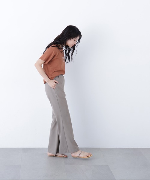 N.（N. Natural Beauty Basic）（エヌエヌナチュラルビューティーベーシック）の「フレアパンツ（その他パンツ・レディース・ブラック/ベージュ・ﾌﾘ-）」の14枚目の写真