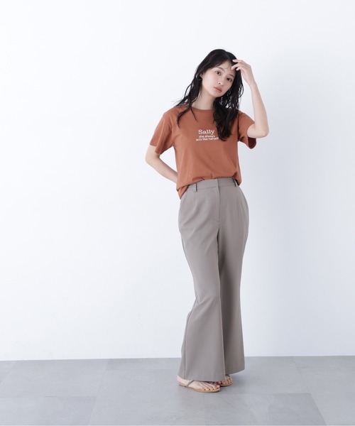 N.（N. Natural Beauty Basic）（エヌエヌナチュラルビューティーベーシック）の「フレアパンツ（その他パンツ・レディース・ブラック/ベージュ・ﾌﾘ-）」の15枚目の写真