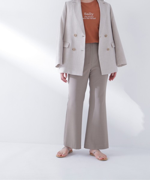 N.（N. Natural Beauty Basic）（エヌエヌナチュラルビューティーベーシック）の「フレアパンツ（その他パンツ・レディース・ブラック/ベージュ・ﾌﾘ-）」の12枚目の写真