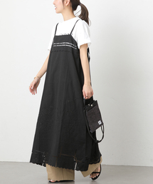 スクエアエンブロイダリーワンピース