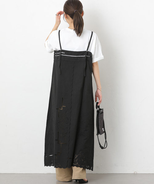 JOURNAL STANDARD relume（ジャーナルスタンダード　レリューム）の「スクエアエンブロイダリーワンピース（ワンピース・レディース・ホワイト/ブラック・FREE）」の7枚目の写真