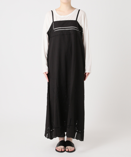 JOURNAL STANDARD relume（ジャーナルスタンダード　レリューム）の「スクエアエンブロイダリーワンピース（ワンピース・レディース・ホワイト/ブラック・FREE）」の12枚目の写真