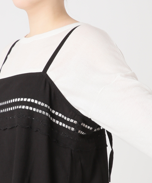 JOURNAL STANDARD relume（ジャーナルスタンダード　レリューム）の「スクエアエンブロイダリーワンピース（ワンピース・レディース・ホワイト/ブラック・FREE）」の16枚目の写真