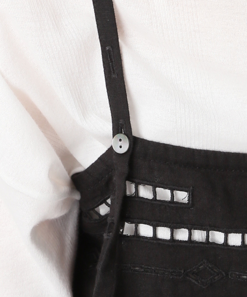 JOURNAL STANDARD relume（ジャーナルスタンダード　レリューム）の「スクエアエンブロイダリーワンピース（ワンピース・レディース・ホワイト/ブラック・FREE）」の18枚目の写真