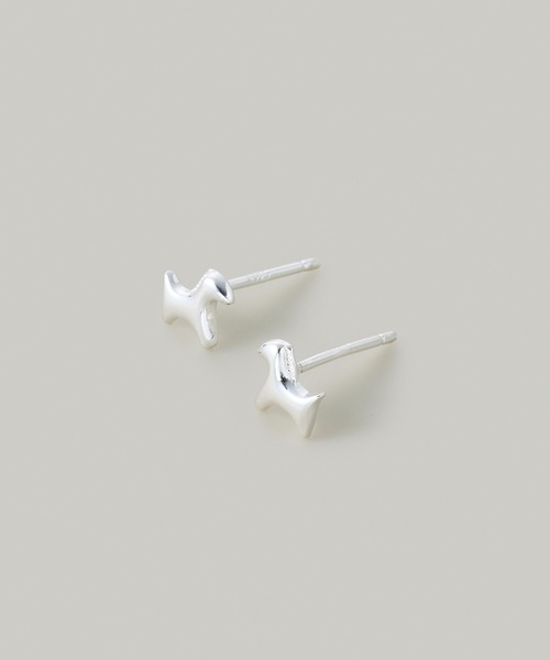 Jolie Toujours(ジョリトゥジュール)の「【金属アレルギー軽減】〈SV925〉ポニーピアス(ピアス(両耳用)・レディース・シルバー・FREE)」の2枚目の写真