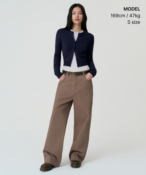 MUSINSA STANDARD WOMAN（ムシンサスタンダードウーマン）の「ウィメンズコットンエクストラワイドパンツ[トープ]（その他パンツ・レディース・その他・27/28/29/30/24/25/26）」の2枚目の写真