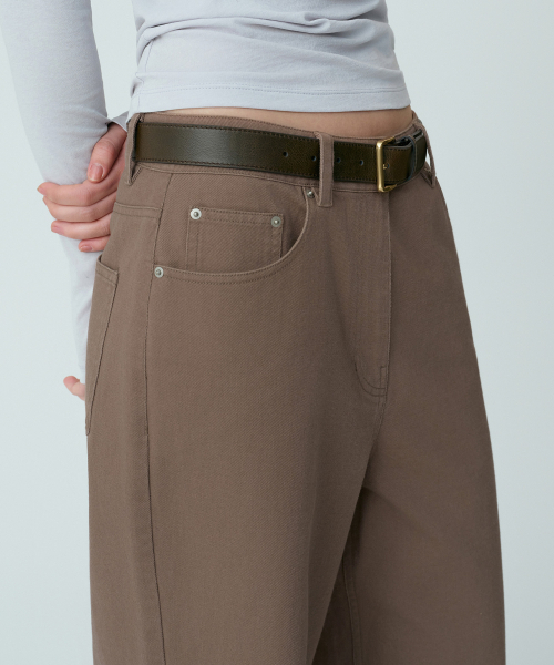 MUSINSA STANDARD WOMAN（ムシンサスタンダードウーマン）の「ウィメンズコットンエクストラワイドパンツ[トープ]（その他パンツ・レディース・その他・27/28/29/30/24/25/26）」の4枚目の写真