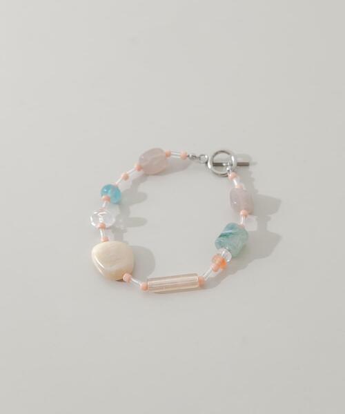 SMELLY（スメリー）の「ステンレスマルチビーズブレスレット（ブレスレット・レディース・ピンク系その他・-）」の2枚目の写真