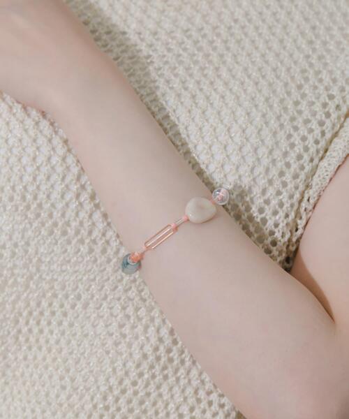 SMELLY（スメリー）の「ステンレスマルチビーズブレスレット（ブレスレット・レディース・ピンク系その他・-）」の4枚目の写真