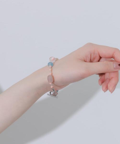 SMELLY（スメリー）の「ステンレスマルチビーズブレスレット（ブレスレット・レディース・ピンク系その他・-）」の5枚目の写真