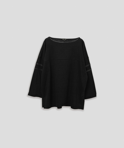 kha:ki(カーキ)の「「KHA:KI / カーキ」リネンラインスリーブトップ(Tシャツ/カットソー・レディース・ライトベージュ/オリーブ/ブラック/オフホワイト・1)」の21枚目の写真