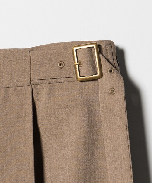 A DAY IN THE LIFE UNITED ARROWS（アデイインザライフユナイテッドアローズ）の「プリーツ ラップスカート ＜A DAY IN THE LIFE＞（スカート・レディース・モカ/ダークグレー・FREE）」の6枚目の写真