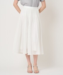 【セットアップ対応商品】メッシュラッセルプリーツ スカート