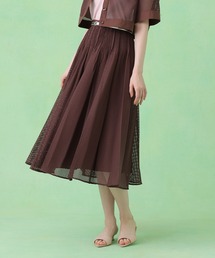 ANAYI | メッシュラッセルプリーツ スカート〈セットアップ対応商品〉(スカート)