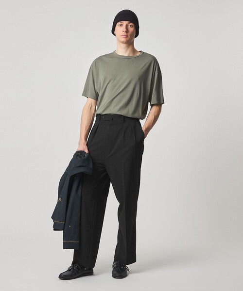 Steven Alan（スティーブンアラン）の「＜Steven Alan＞ TW サッカー イン ツープリーツ ドレス トラウザーズ（スラックス・メンズ・ダークブラウン/ブラック・XL/L/M/S）」の3枚目の写真